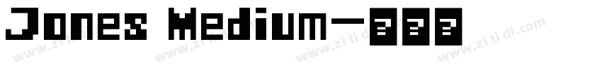 Jones Medium字体转换